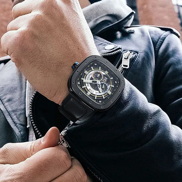Đồng Hồ Nam I&W Carnival 666G1 Automatic Màu Đen