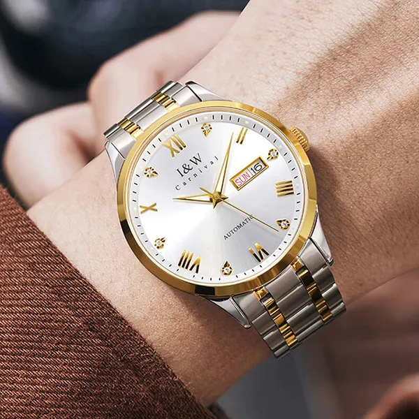 Đồng Hồ Nam I&W Carnival 679G1 Automatic Màu Bạc