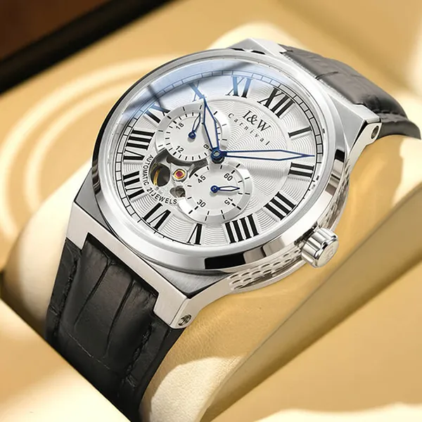 Đồng Hồ Nam I&W Carnival 681G1 Automatic Màu Bạc Đen