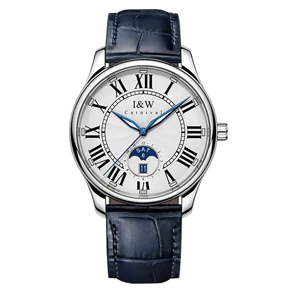 Đồng Hồ Nam I&W Carnival 685G2 Automatic Màu Xanh Bạc