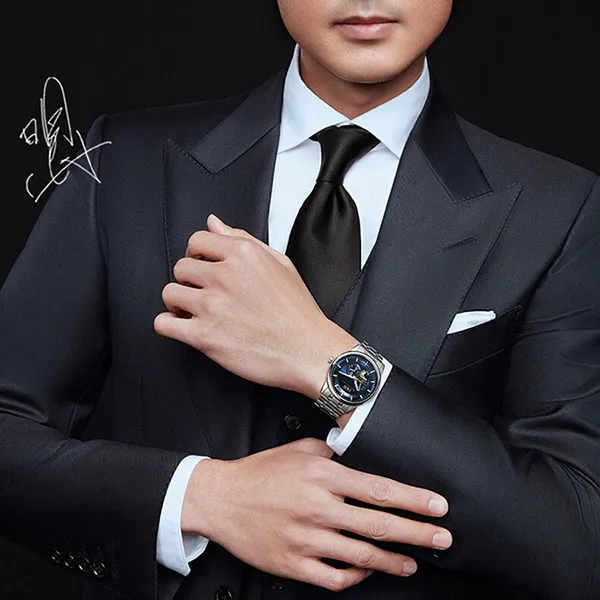 Đồng Hồ Nam I&W Carnival 706G1 Automatic Màu Xanh Bạc