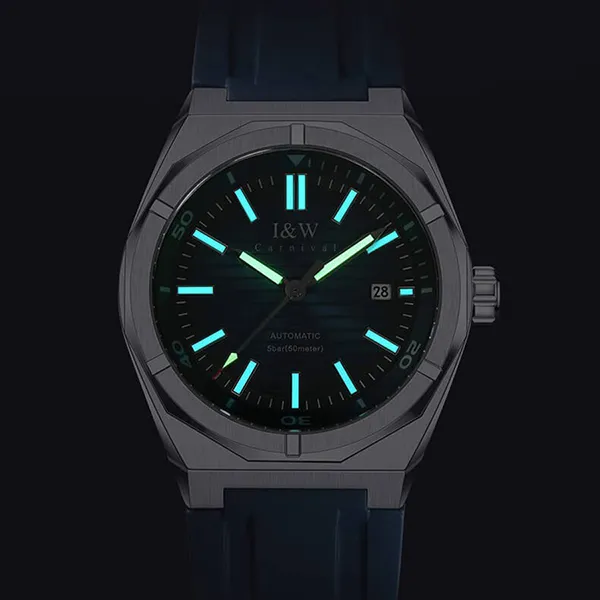 Đồng Hồ Nam I&W Carnival 711G1 Automatic Màu Xanh - Đồng hồ - Vua Hàng Hiệu