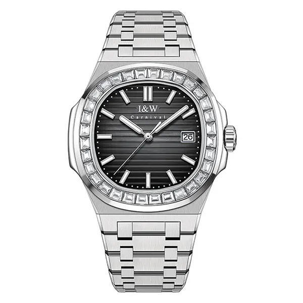 Đồng Hồ Nam I&W Carnival 721G2 Automatic Màu Bạc Đen