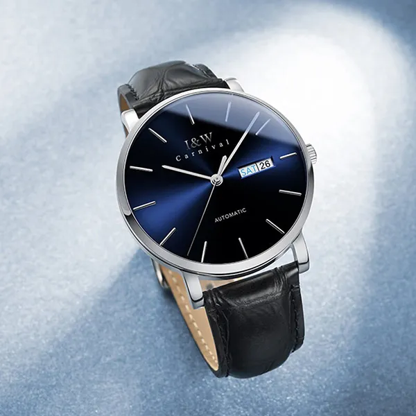 Đồng Hồ Nam I&W Carnival 8828G10 Automatic Màu Xanh Đen