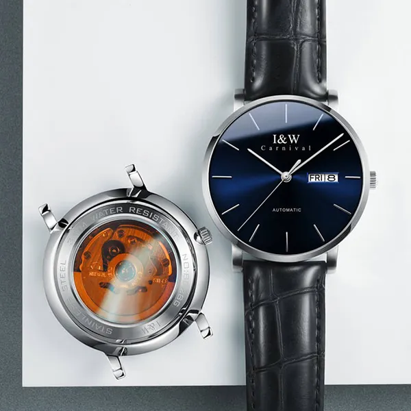 Đồng Hồ Nam I&W Carnival 8828G10 Automatic Màu Xanh Đen