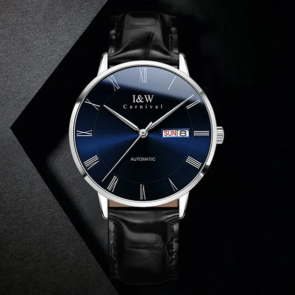 Đồng Hồ Nam I&W Carnival 8861G7 Automatic Màu Xanh Đen