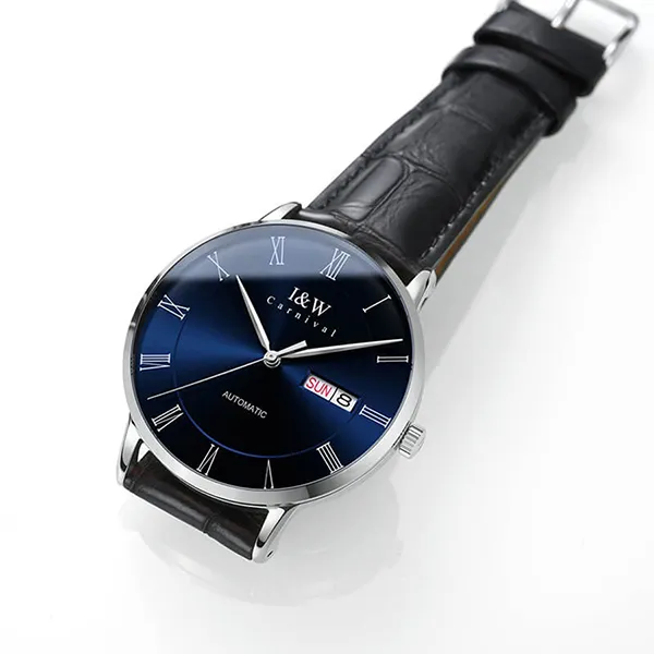 Đồng Hồ Nam I&W Carnival 8861G7 Automatic Màu Xanh Đen