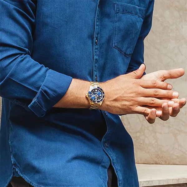 Đồng Hồ Nam Ice Watch Quartz Blue Dial Men's Watch 016762 Màu Xanh Vàng - Đồng hồ - Vua Hàng Hiệu