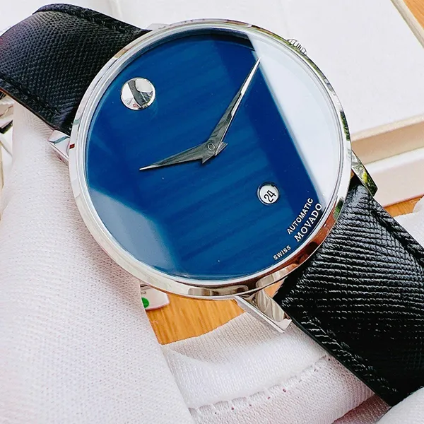 Đồng Hồ Nam Movado Museum Classic Automatic 0607565 Màu Xanh Đen - Đồng hồ - Vua Hàng Hiệu