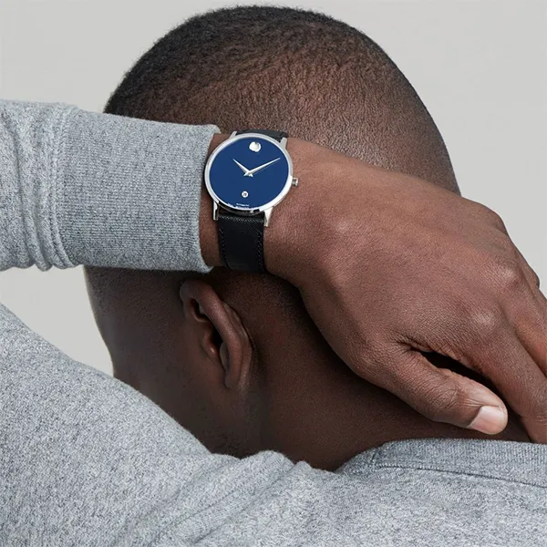 Đồng Hồ Nam Movado Museum Classic Automatic 0607565 Màu Xanh Đen - Đồng hồ - Vua Hàng Hiệu