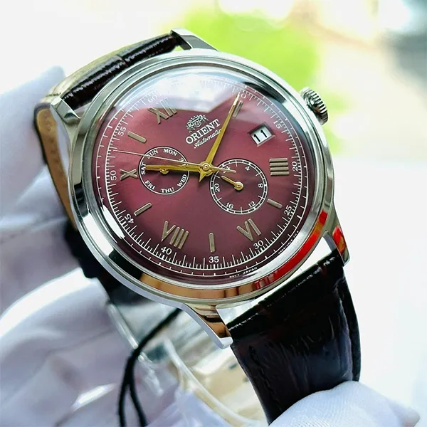 Đồng Hồ Nam Orient Bambino Version 8 RA-AK0705R10B RA-AK0705R30B (RA-AK0705R) Màu Nâu Đỏ