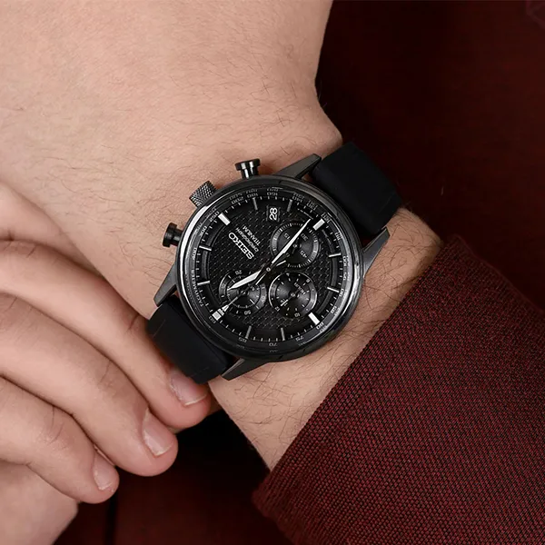 Đồng Hồ Nam Seiko Chronograph Quartz Black Dial Men's Watch SSB393P1 Màu Đen - Đồng hồ - Vua Hàng Hiệu