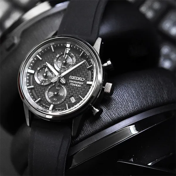 Đồng Hồ Nam Seiko Chronograph Quartz Black Dial Men's Watch SSB393P1 Màu Đen - Đồng hồ - Vua Hàng Hiệu