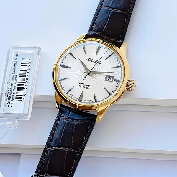 Đồng Hồ Nam Seiko Cocktail Gold SARY126 Màu Nâu Vàng