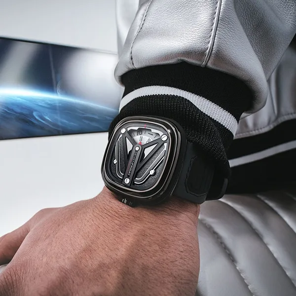 Đồng Hồ Nam SevenFriday Spaceship 47mm M3-01 Màu Đen