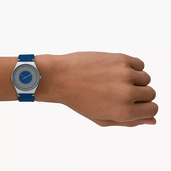 Đồng Hồ Nam Skagen Grenen Solar Halo Ocean Leather Watch SKW6873 Màu Xanh Blue - Đồng hồ - Vua Hàng Hiệu