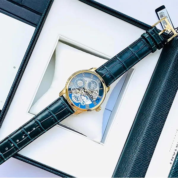 Đồng Hồ Nam Thomas Earnshaw Automatic Longitude ES-8006-09 Màu Xanh Vàng - Đồng hồ - Vua Hàng Hiệu