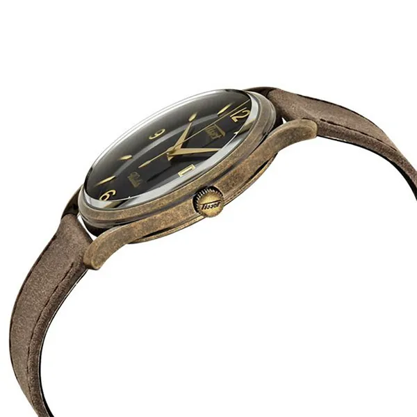 Đồng Hồ Nam Tissot Quartz Visodate T118.410.36.057.00 Màu Nâu Đen - Đồng hồ - Vua Hàng Hiệu