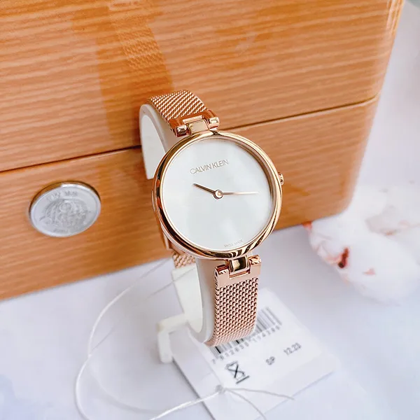 Đồng Hồ Nữ Calvin Klein CK Ladies Watch K8G23626 Màu Vàng Hồng