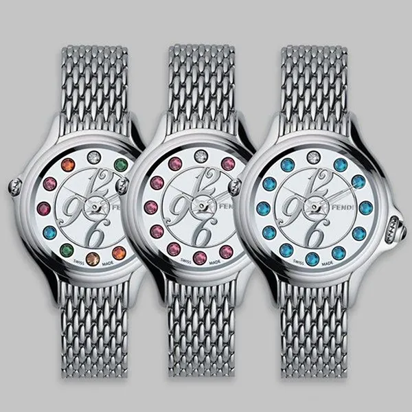 Đồng Hồ Nữ Fendi Crazy Carats Watch F105026000D1T02 33mm Màu Bạc - Đồng hồ - Vua Hàng Hiệu