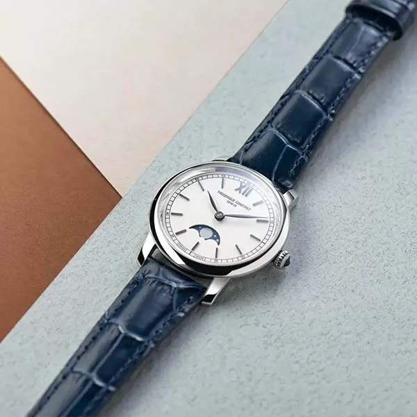 Đồng Hồ Nữ Frederique Constant Slimline FC-206SW1S6 Màu Trắng Xanh
