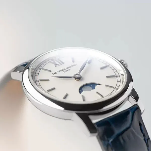 Đồng Hồ Nữ Frederique Constant Slimline FC-206SW1S6 Màu Trắng Xanh