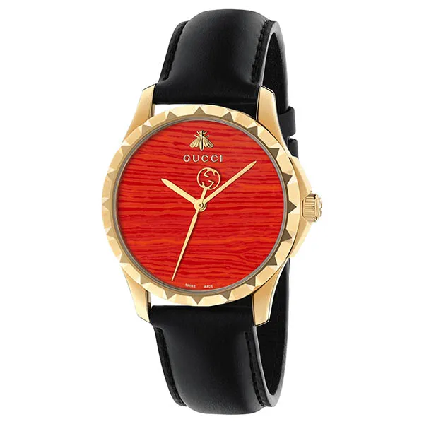 Đồng Hồ Nữ Gucci Le Marche Des Merveilles Watch YA126464 Màu Đen Đỏ