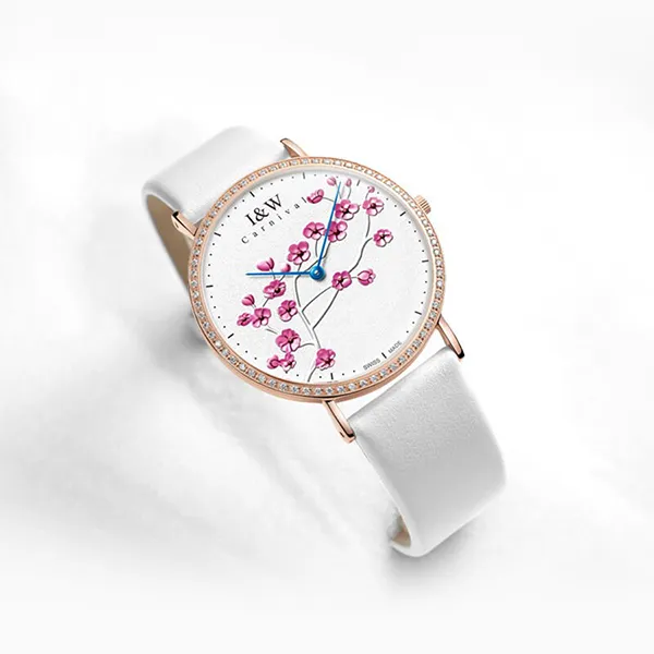 Đồng Hồ Nữ I&W Carnival 3002L1 Quartz Màu Trắng