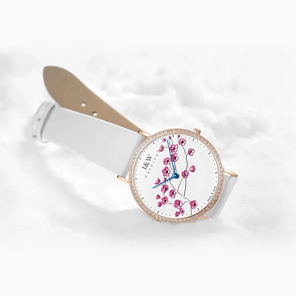 Đồng Hồ Nữ I&W Carnival 3002L1 Quartz Màu Trắng