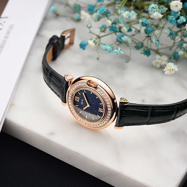 Đồng Hồ Nữ I&W Carnival 3011L3 Quartz Màu Xanh Đen