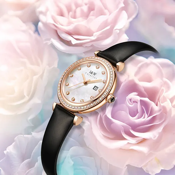 Đồng Hồ Nữ I&W Carnival 556L1 Quartz Màu Đen Vàng