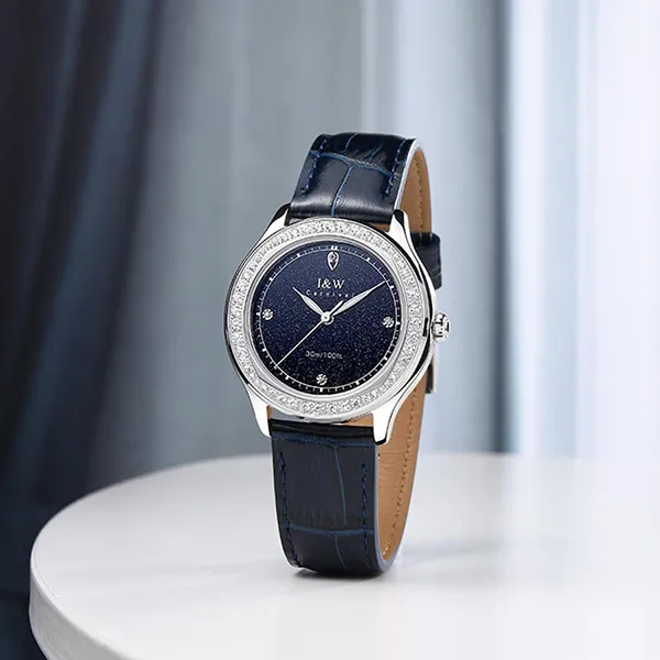 Đồng Hồ Nữ I&W Carnival 593L4 Quartz Màu Xanh Bạc - Đồng hồ - Vua Hàng Hiệu