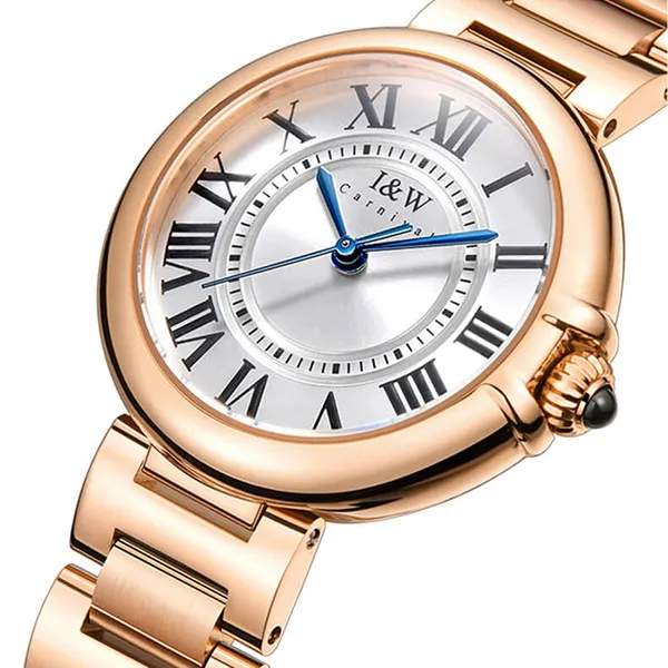 Đồng Hồ Nữ I&W Carnival 602L1 Quartz Màu Vàng Hồng