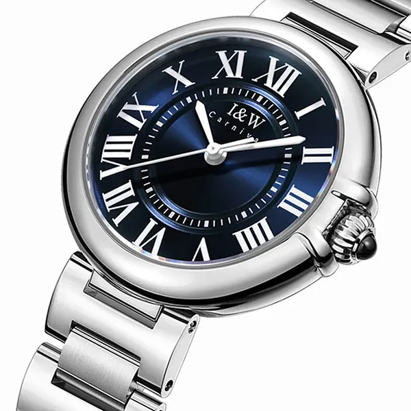 Đồng Hồ Nữ I&W Carnival 602L3 Quartz Màu Xanh Bạc