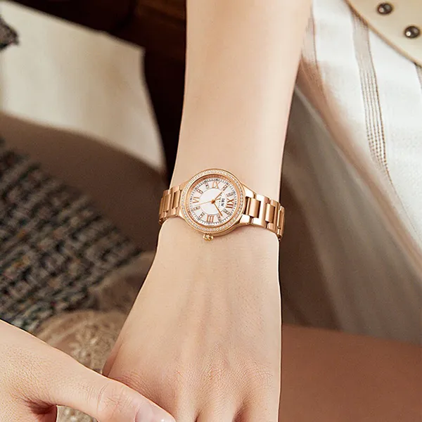 Đồng Hồ Nữ I&W Carnival 603L1 Quartz Màu Vàng Hồng