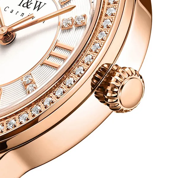 Đồng Hồ Nữ I&W Carnival 603L1 Quartz Màu Vàng Hồng