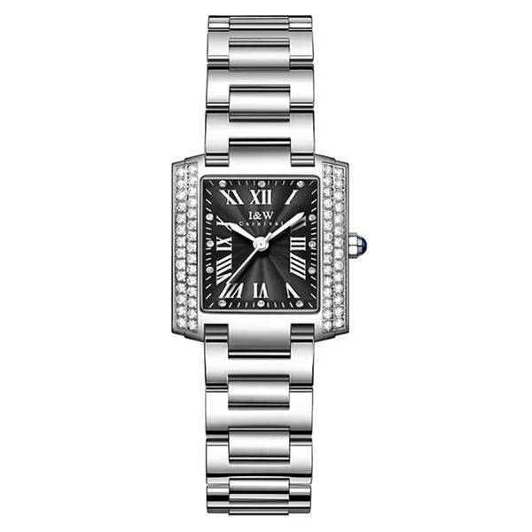 Đồng Hồ Nữ I&W Carnival 696L2 Quartz Màu Bạc Đen