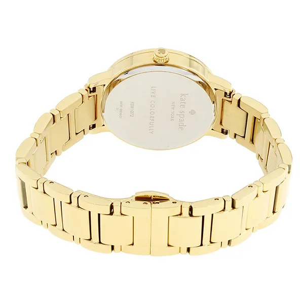 Đồng Hồ Nữ Kate Spade Gramercy Quartz Movement White Dial Ladies Watch KSW1072 Màu Vàng