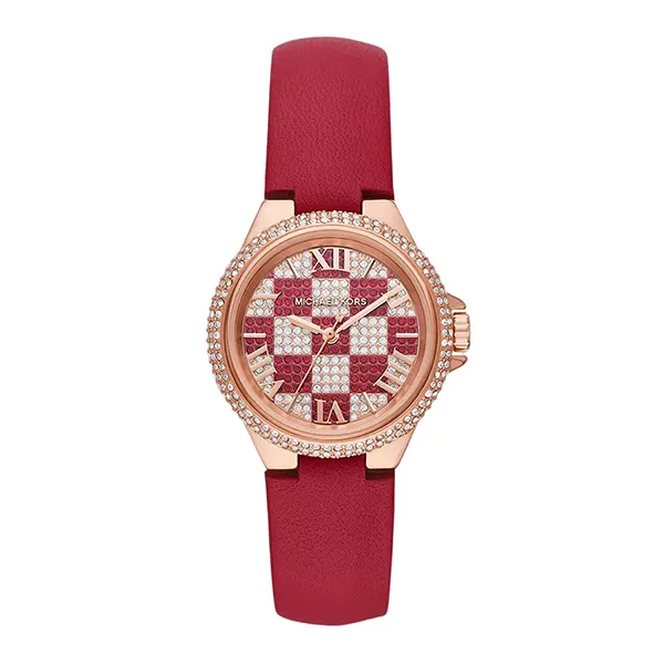Đồng Hồ Nữ Michael Kors Limited Edition Camille Three-Hand Red Leather Watch MK4701 Màu Đỏ - Đồng hồ - Vua Hàng Hiệu