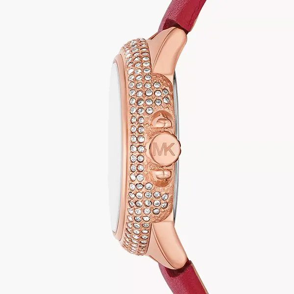 Đồng Hồ Nữ Michael Kors Limited Edition Camille Three-Hand Red Leather Watch MK4701 Màu Đỏ - Đồng hồ - Vua Hàng Hiệu
