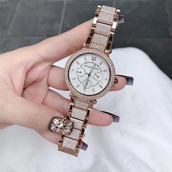 Đồng Hồ Nữ Michael Kors MK Parker Multifunction Rose Gold MK6760 Màu Vàng Hồng - Đồng hồ - Vua Hàng Hiệu