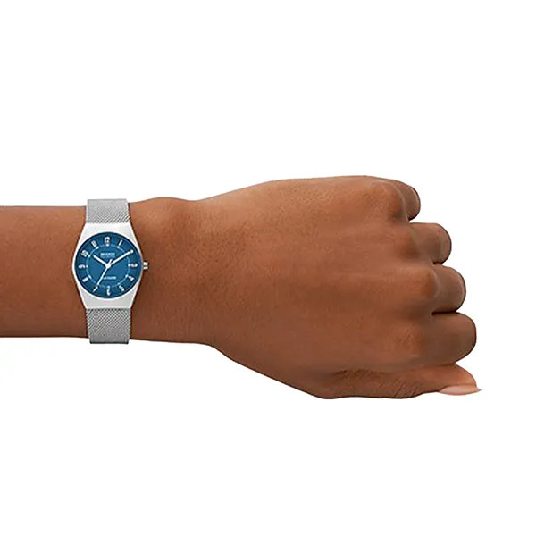 Đồng Hồ Nữ Skagen SKW3080 Dây Kim Loại 26mm Màu Xanh Blue