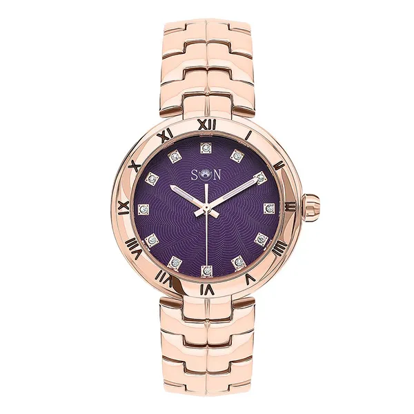 Đồng Hồ Nữ Sun Sunlight Watches For Women 337939 Màu Tím Vàng Hồng