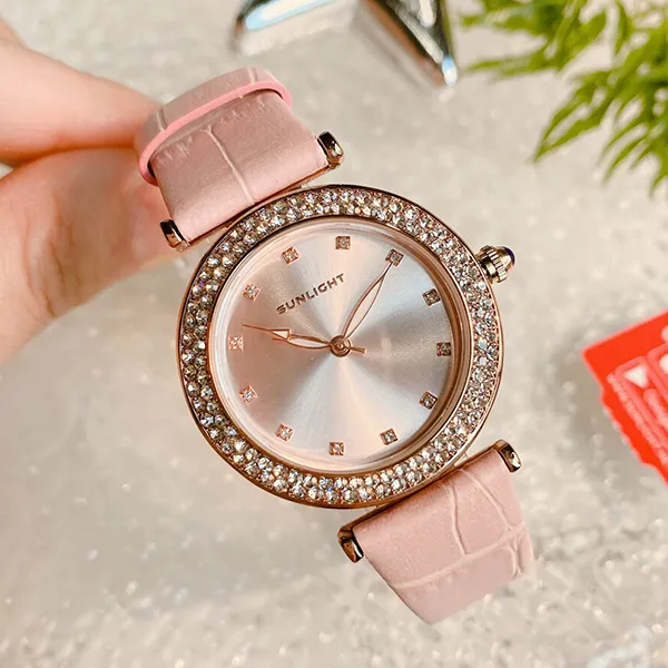 Đồng Hồ Nữ Sunlight Watches For Women Màu Vàng Hồng