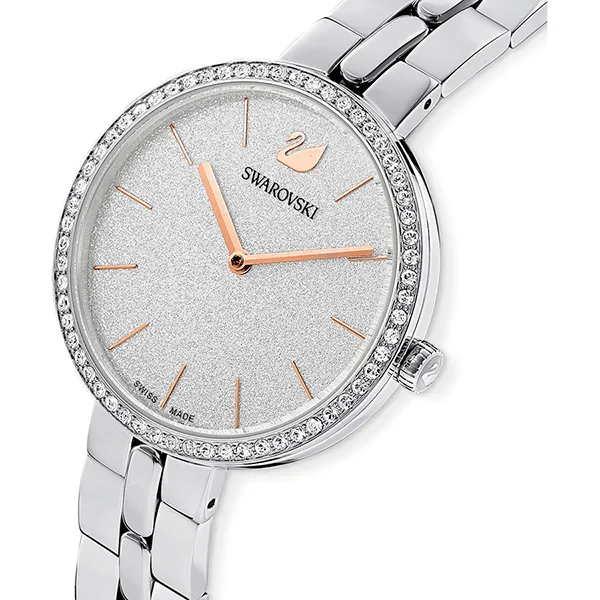 Đồng Hồ Nữ Swarovski Cosmopolitan Watch Swiss Made, Metal Bracelet, Silver Tone, Stainless Steel 5517807 Màu Bạc