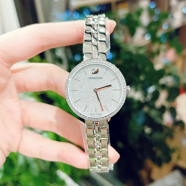 Đồng Hồ Nữ Swarovski Cosmopolitan Watch Swiss Made, Metal Bracelet, Silver Tone, Stainless Steel 5517807 Màu Bạc