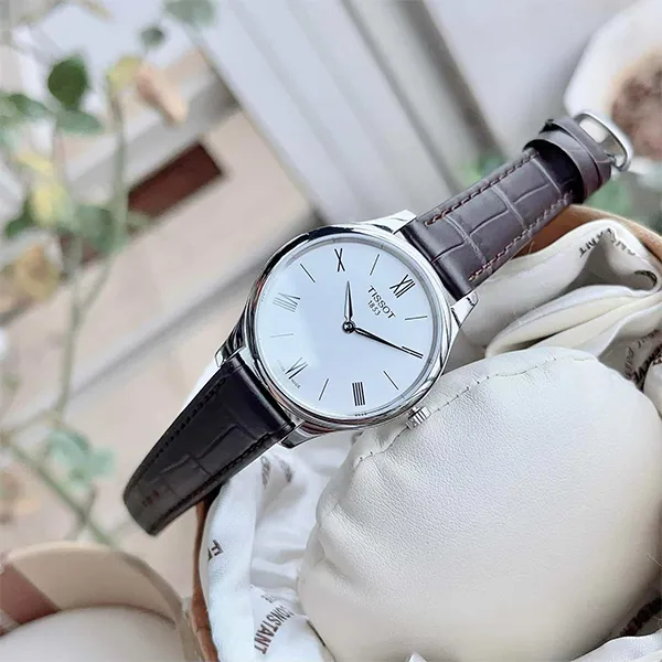 Đồng Hồ Nữ Tissot T-Classic T063.209.16.038.00 Màu Trắng Nâu