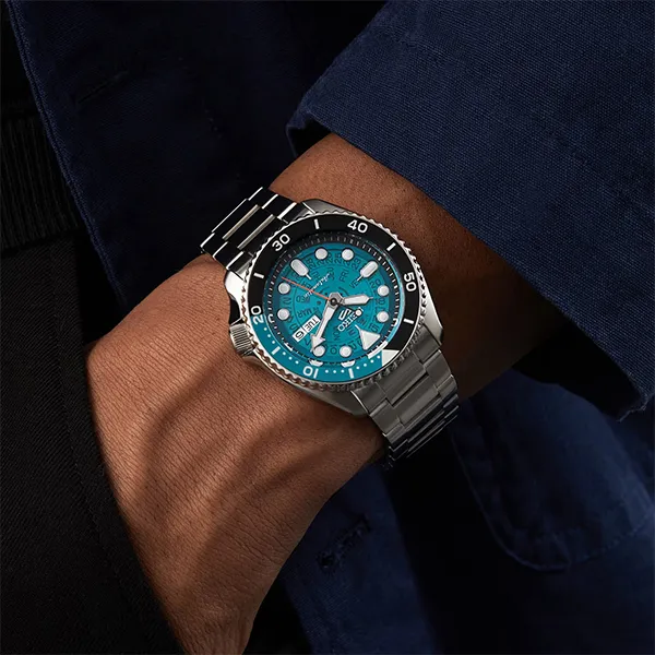 Đồng Hồ Seiko 5 Sports Automatic Teal Dial Men's Watch SRPJ45K1 Màu Xanh Bạc - Đồng hồ - Vua Hàng Hiệu