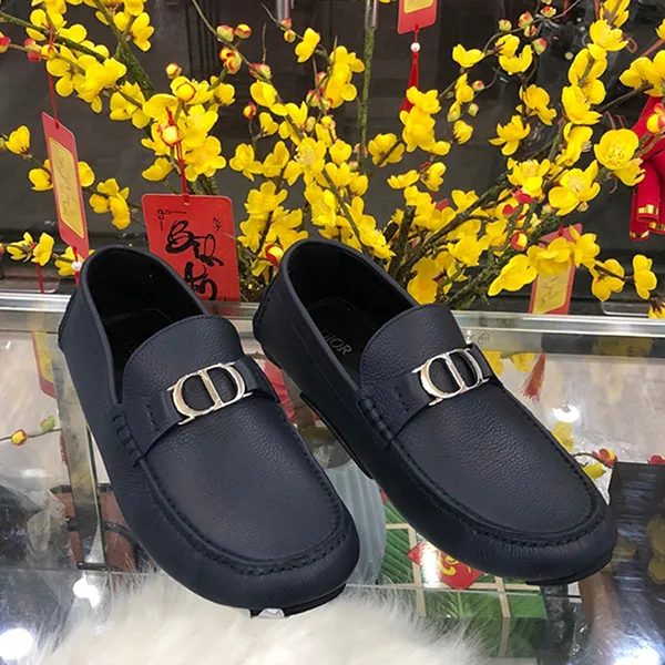 Giày Lười Dior Moca 3LO114YJK_H569 Màu Xanh Navy Size 41