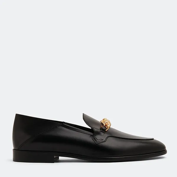 Giày Lười Loafer Nam Versace La Medusa Chain 1005779-1A04036-1B00V Màu Đen - Giày - Vua Hàng Hiệu